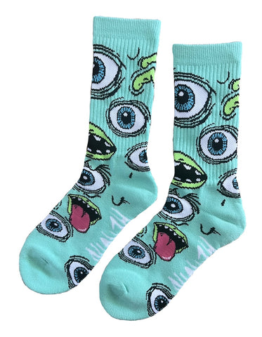 Heroin Skateboards Mutant Socks Teal