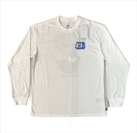 Nike SB Max90 Skate L/S Tee FQ3714-100 White (In Store Pickup Only)