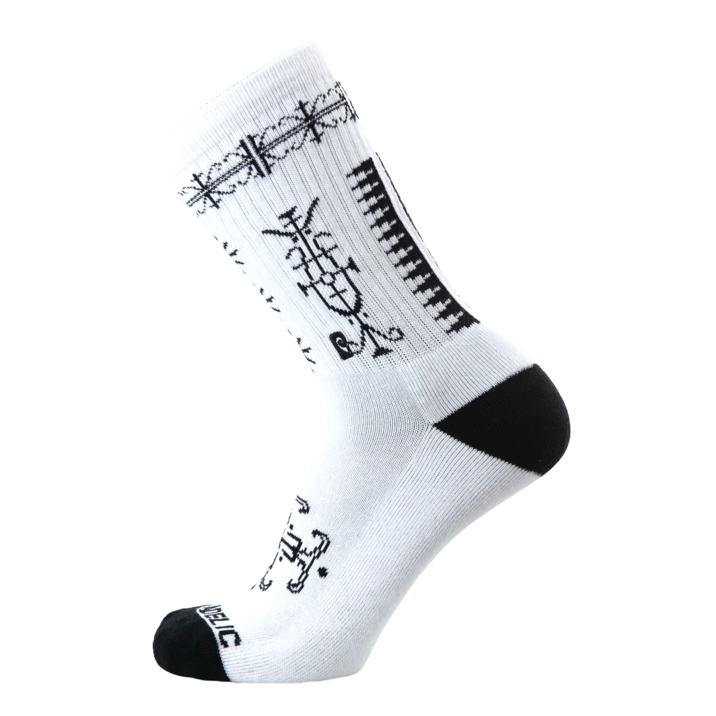 Psockadelic Skatchewan Socks White