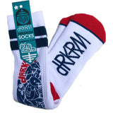 Darkroom Angel Dust Socks White/Red