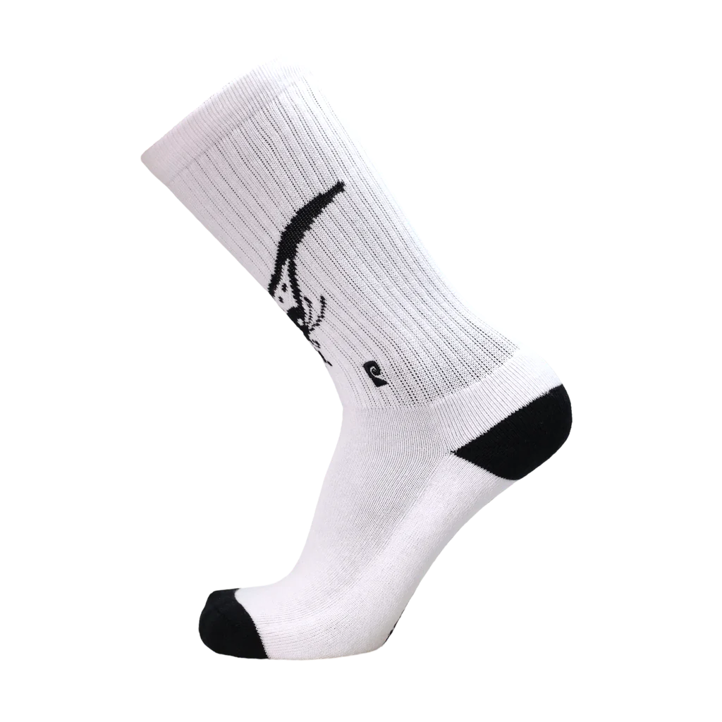 Psockadelic Ying Yang Butterfly Socks White