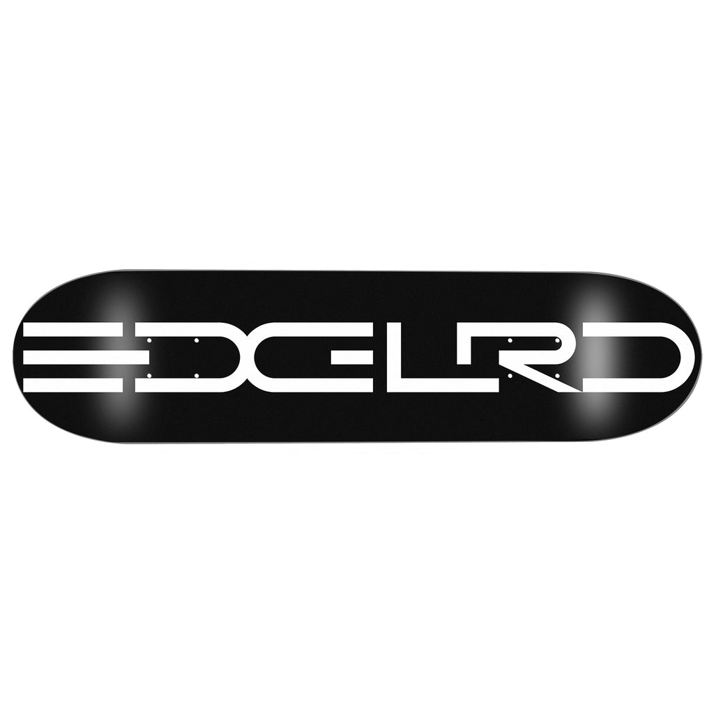 EDGLRD Tech Script Black/White Deck 8.25” With Grip Tape (In Store Pickup Only)
