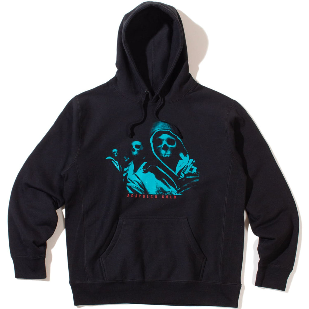 Acapulco Gold Know The Ledge Pullover Hooded Sweatshirt Black