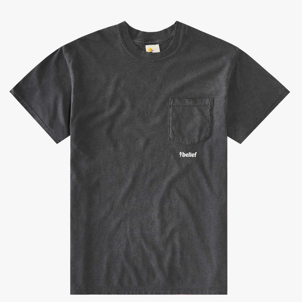 Belief NYC Logo Pocket S/S Tee Pepper