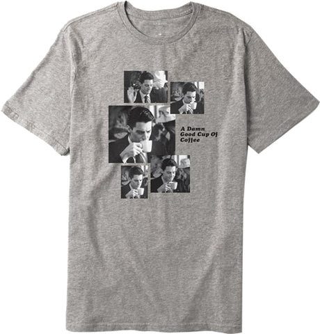 Habitat Twin Peaks Cooper Coffee Sequence S/S Tee Heather Grey