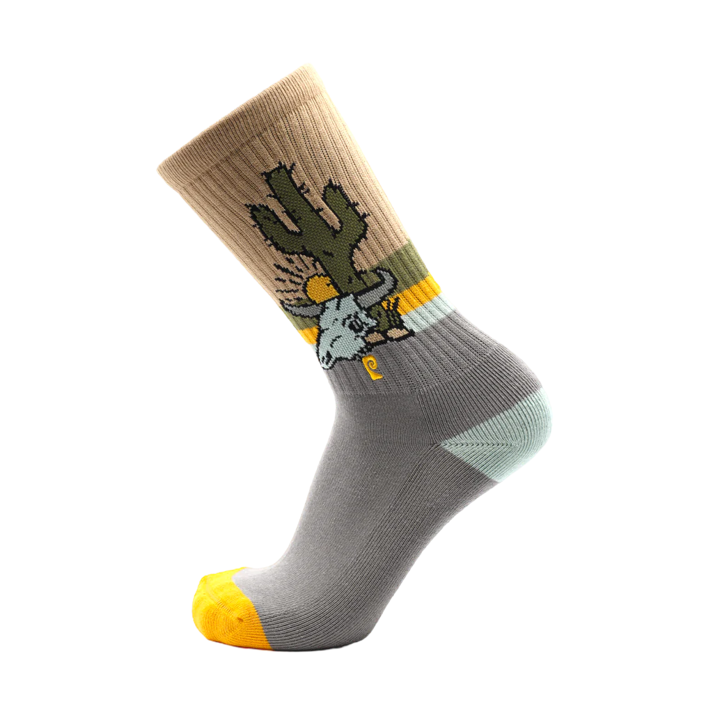 Psockadelic Dude Ranch Socks Grey