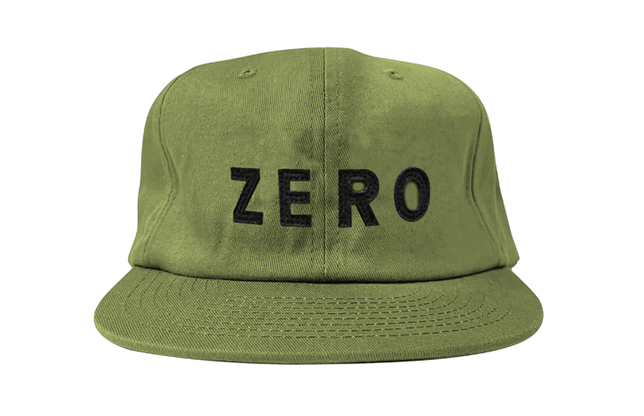 Zero Army Applique Snapback Hat Olive/Black