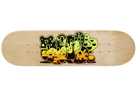 5Boro NYC x Sp-One Bubble Art Natural Veneer Deck 8.25” With Grip Tape (In Store Pickup Only)