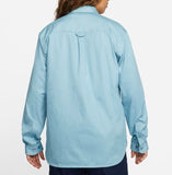Nike SB Woven Skate L/S Button Up Shirt DQ6288-494 Worn Blue/White (In Store Pickup Only)