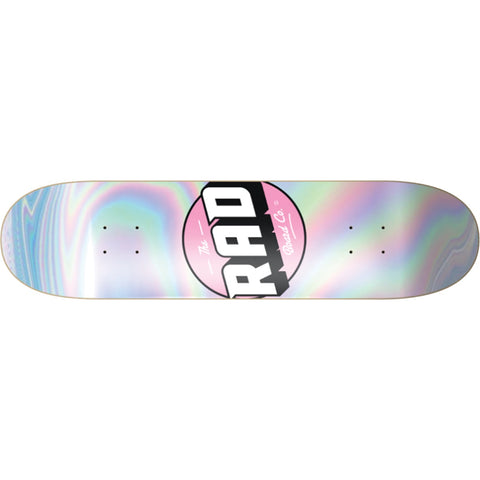 Rad Board Co. Solid Holographic/Pink Deck 8” With Grip Tape (In Store Pickup Only)