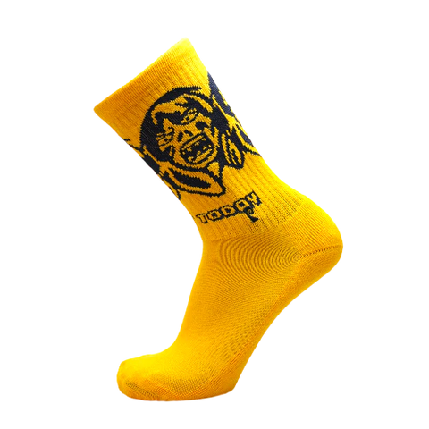 Psockadelic Not Today Socks Yellow