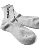 Lafayette Logo Crew Socks Heather Grey