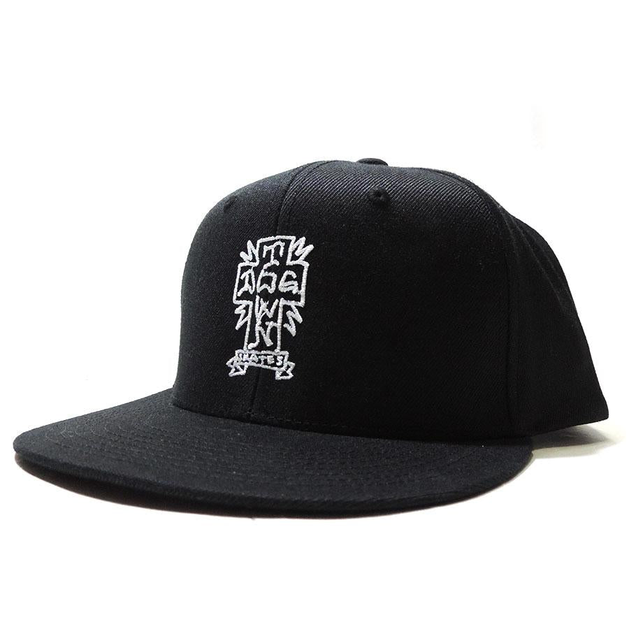 Dogtown Gonz Cross Snapback Hat Black