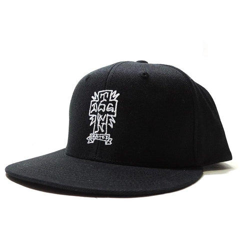 Dogtown Gonz Cross Snapback Hat Black