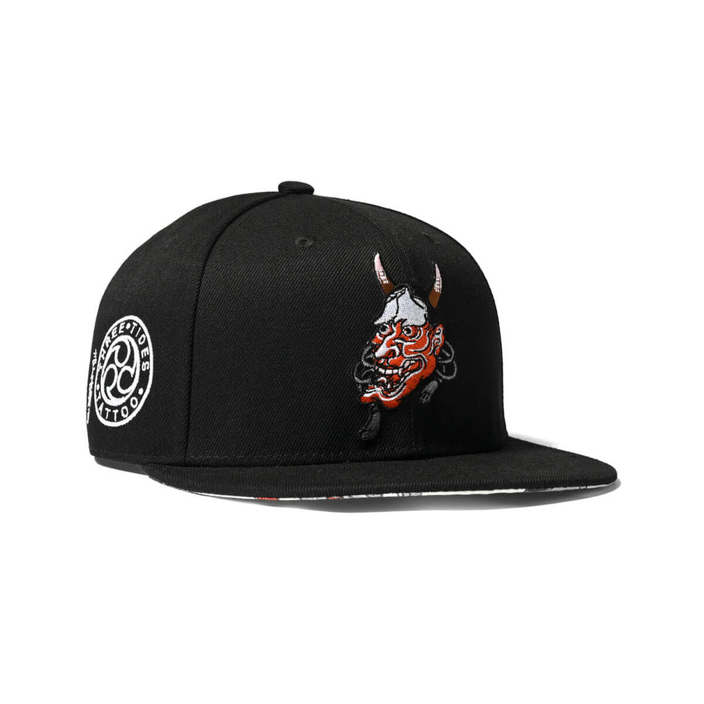 Lafayette x Three Tides Tattoo Ichibay Hannya 3 Snapback Cap Black