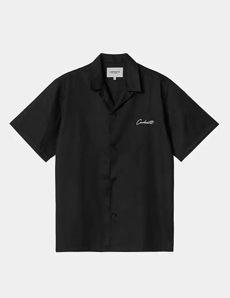 Carhartt WIP Delray S/S Shirt Black/Wax (In Store Pickup Only)