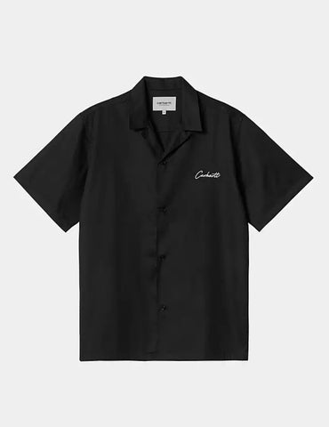 Carhartt WIP Delray S/S Shirt Black/Wax (In Store Pickup Only)