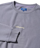 Lafayette Worn Out Small Logo Crew Sweat Purple