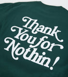 Nothin’ Special Thank You S/S Tee Dark Green