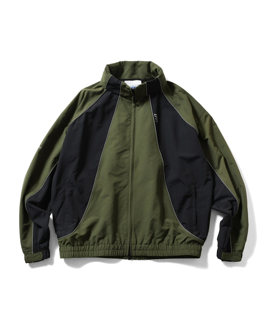 Lafayette Supplex Nylon Track Jacket Olive