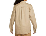 Nike SB Woven Skate L/S Button Up Shirt DQ6288-247 Khaki (In Store Pickup Only)