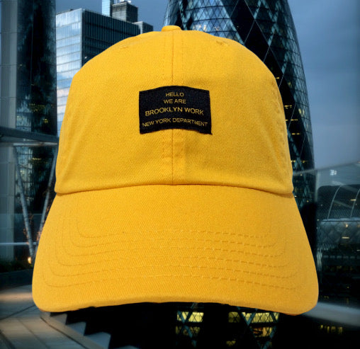 Brooklyn Work T32 Washed Cotton Twill Dad Cap Yellow