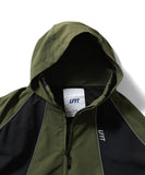 Lafayette Supplex Nylon Track Jacket Olive