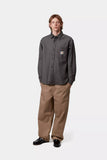 Carhartt WIP L/S Edgar Shirt Black/Wax