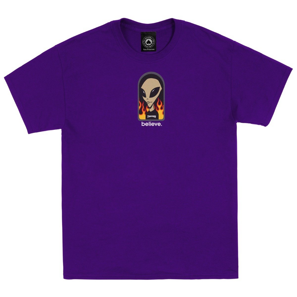 Alien Workshop x Thrasher Magazine Believe S/S Tee Purple