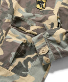 Lafayette Washed Ripstop Field L/S Shirt Woodland Camouflage