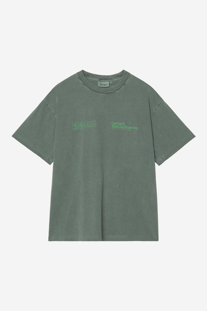 Carhartt WIP Boxed S/S Tee Dark Scarab, Garment Dyed