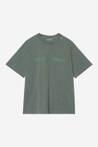 Carhartt WIP Boxed S/S Tee Dark Scarab, Garment Dyed
