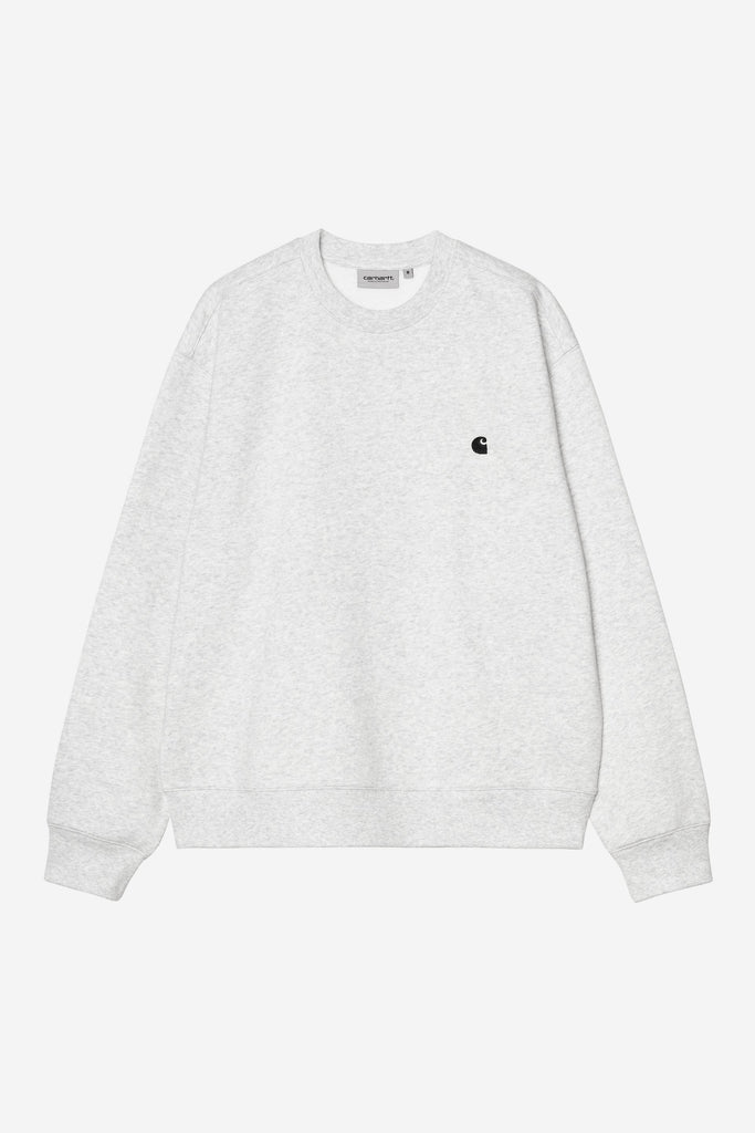 Carhartt WIP Mack Crew Sweatshirt Ash Heather/Black