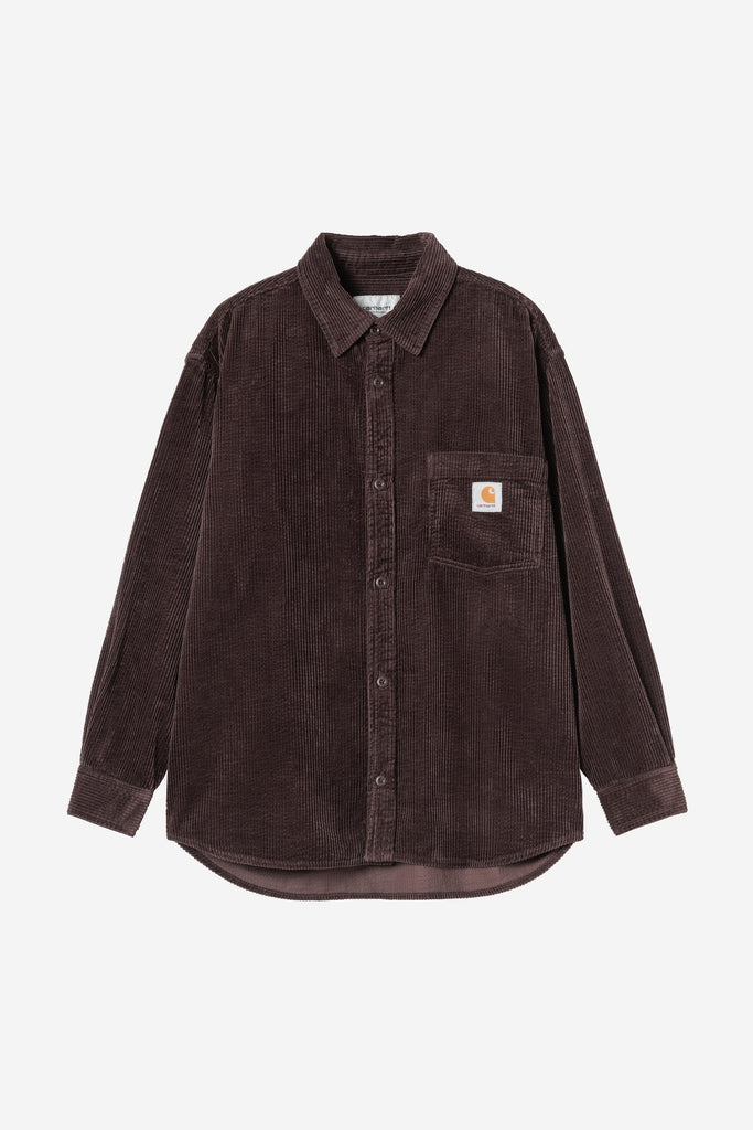 Carhartt WIP Loyde L/S Shirt Palisander, Rinsed