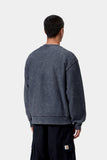 Carhartt WIP Lambert Crewneck Sweatshirt Dark Navy, Moon Wash