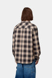 Carhartt WIP Dayne L/S Shirt Dayne Check, Shady Purple