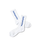 Lafayette Logo Crew Socks White
