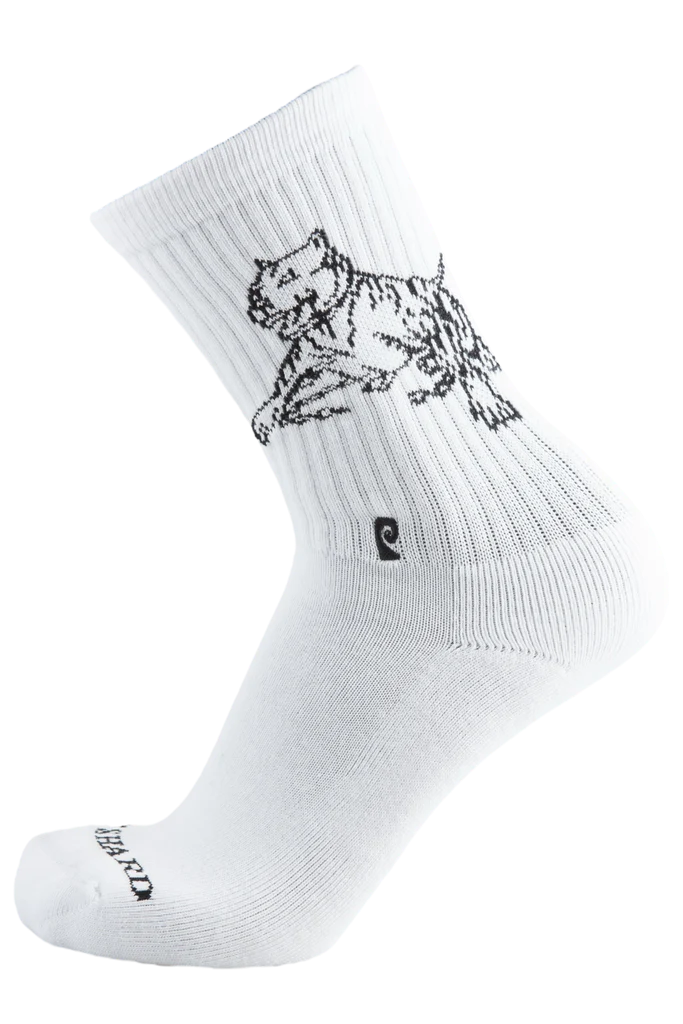Psockadelic Life Is Hard Socks White