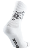 Psockadelic Life Is Hard Socks White
