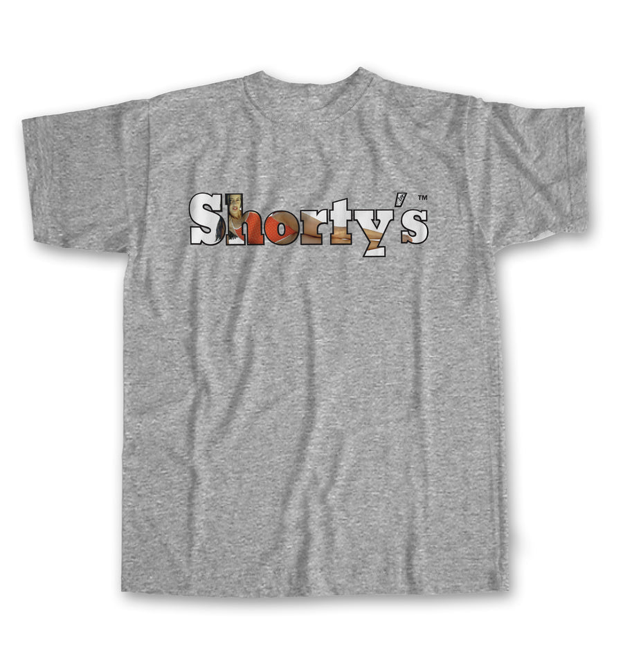 Shorty's Skateboards Rosa Long Logo S/S Tee Heather Grey