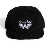 Chocolate Waylon Jennings W Cord 5 Panel Hat Black