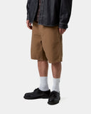 Carhartt WIP Single Knee Short Hamilton Brown, Rinsed