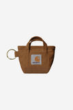 Carhartt WIP Mini Tote Bag Keychain Hamilton Brown