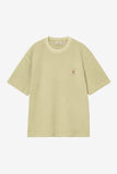 Carhartt WIP Nelson Waffle S/S Tee Gentle Green, Garment Dyed