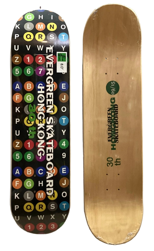 Evergreen 30th Anniversary Skateboard Deck 30th09 With Grip Tape (In Store Pickup Only)