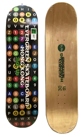 Evergreen 30th Anniversary Skateboard Deck 30th09 With Grip Tape (In Store Pickup Only)