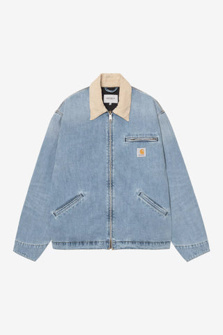 Carhartt WIP OG Detroit Jacket Blue/Dusty H Brown, Burst Washed