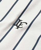 Lafayette Pinstripe Raglan Sleeve Tee White