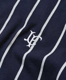 Lafayette Pinstripe Raglan Sleeve Tee Navy