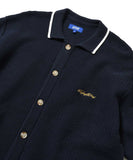 Lafayette Raven Pattern Summer Knit S/S Shirt Navy
